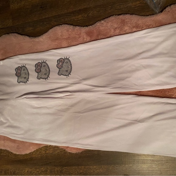 Hello kitty white velour pants. NWT size small. Forever21. Sold out. - Picture 2 of 4